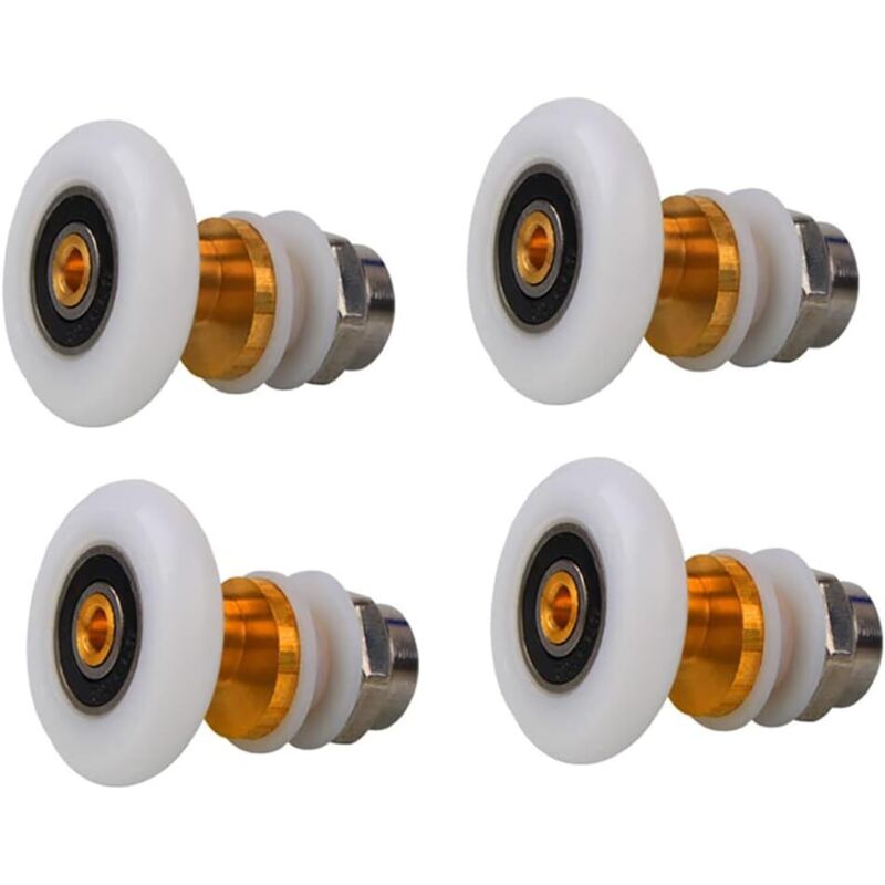 4er-set Ersatzrollen Für Duschtür - Durchmesser: 27 Mm