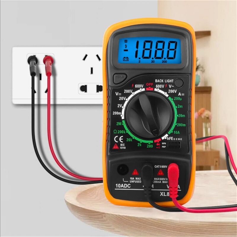 Multimeter, Ohmmeter Und Amperemeter Xl830l Digitalmultimeter 2000 Counts Mini-multimeter Batterietester Strom Spannung Ac Dc Widerstand Summer Transistor Voltmeter Amperemeter
