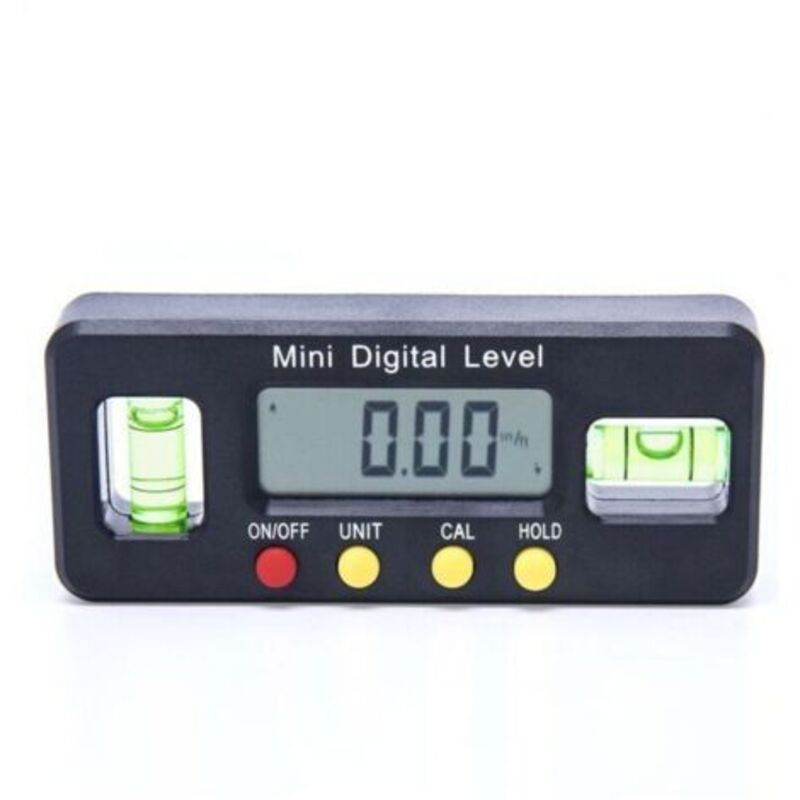 Elektronischer Wasserwaage, Digitaler Neigungsmesser Winkelmesser Mit Display, Mit Magnetischem Sockel, Hohe Präzision, Mit Messwert-haltefunktion Und Umkehrfunktion.
