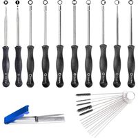 Vergasereinstellschlüssel-set Für Motorsense Und Kettensäge, 10-teiliges Set Mit Vergasereinstellwerkzeug, Tasche, Bürste Und Reinigungswerkzeugset