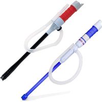 2 Stück Tragbare Batteriebetriebene Wasserpumpe, Dieselpumpe, Elektrische Transferpumpe, Siphon-kraftstoffpumpe, Ölpumpe, Benzinpumpe, Wasseransaugpumpe (rot+blau)