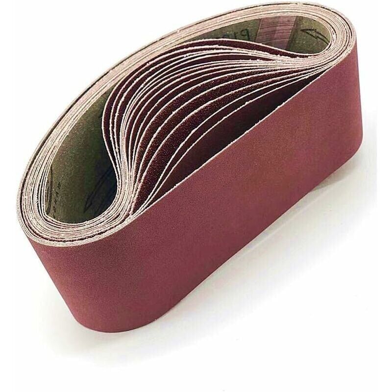 Schleifband 100 X 915 Mm – 5er-pack Körnungen 80/120/150/240/400 – Zum Schleifen Von Holz, Metall Und Kunststoff – Hochwertiger Korund