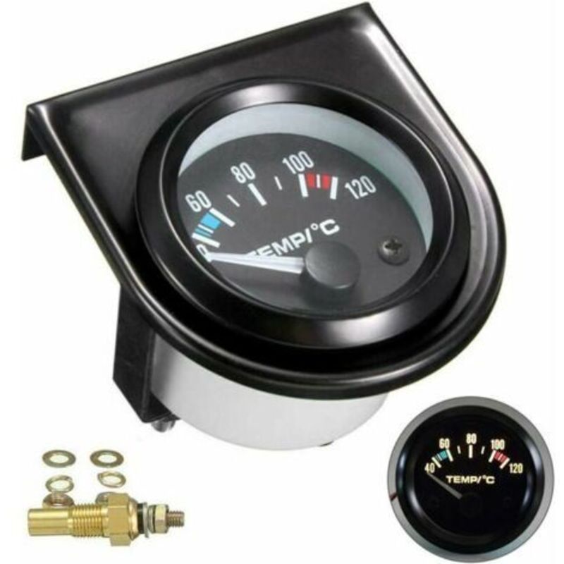 Wasser-temperaturmessgerät Für Autos – Bereich Von 101,6 Bis 120 °c – Durchmesser 52 Mm – Einfache Installation – Kompatibel Mit Den Meisten Fahrzeugen