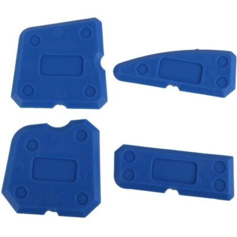 4-teiliges Fugenglätter-set, Dichtungswerkzeuge, Silikon-kit Und Abdichtwerkzeuge Für Bad Und Küche, Silikonfugenmasse Und Mörtelentferner, Blau