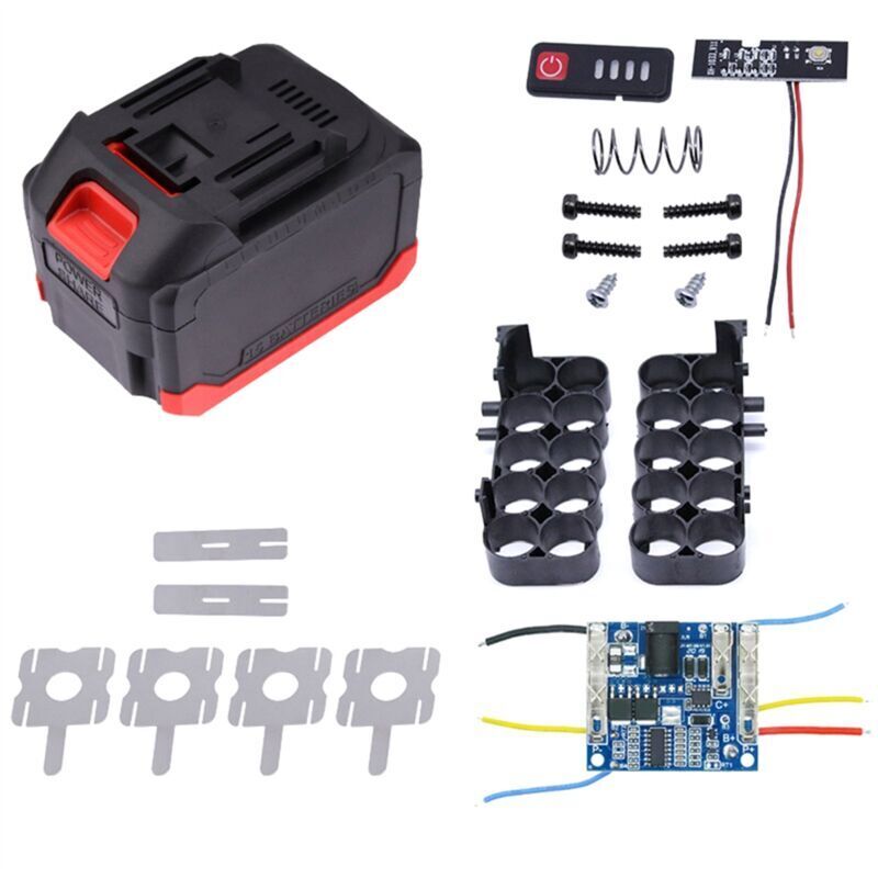 21v Batteriegehäuse Mit Ladeplatine Und Pcb-gehäuse Für Elektrowerkzeuge, Ersatzteil 10 Zellen