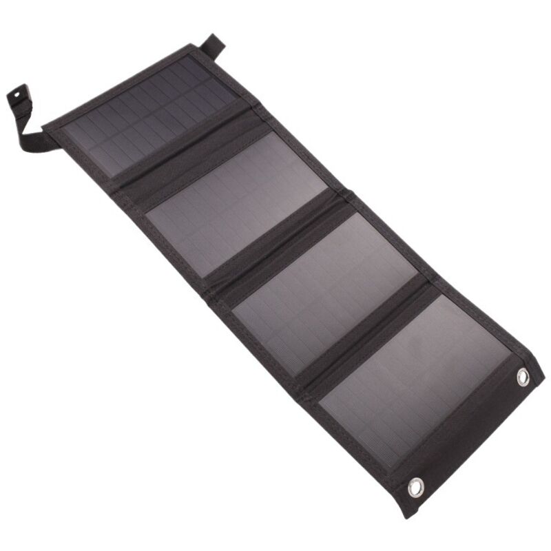 Tragbares Solarladegerät Mit Usb-anschluss, Faltbar, 4 Solarmodule, Camping, Wandern, Reisen, Kompaktes Solares Telefonladegerät