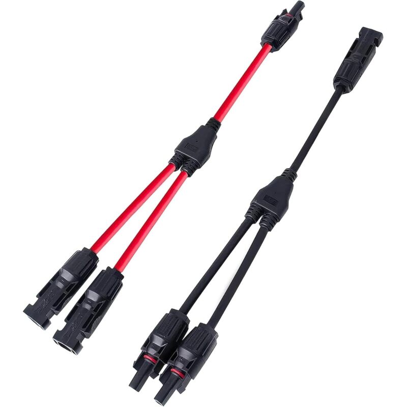 1 Paar Professionelle Solarkabel-steckverbinder, Y-verzweigungsstecker Mff/fmm Für Photovoltaische Solarsysteme