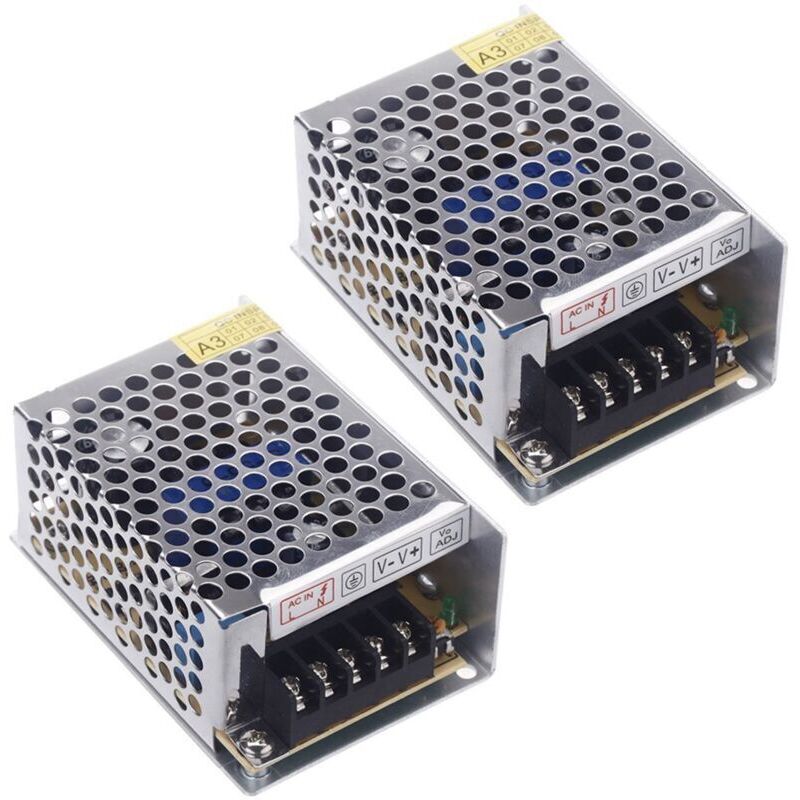 2x Ac 100v - 240v Zu Dc 5v 5a 25w Spannungswandler Schaltnetzteil Teil Für Led