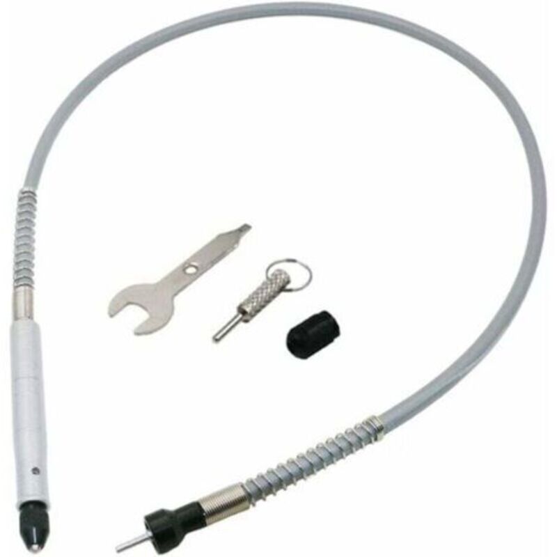 Flexibler Adapter Für Bohrmaschine - 1/8" (3,175 Mm) - Flexibel - Verlängerungskabel Für Bohrfutter Für Dremel Und Kompatible Schleifwerkzeuge Mit Schlüssel - Silber