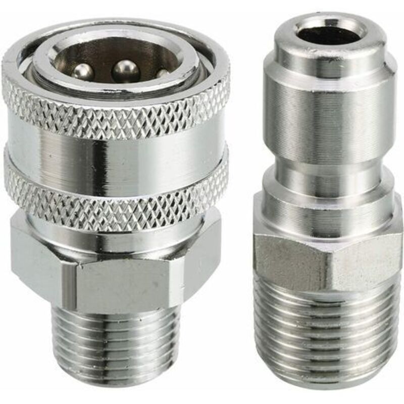 Schnellkupplungs-adapter Für Hochdruckreiniger – 9,5 Mm Außengewinde – 5000 Psi Druck – Langlebiges Messing Für Schnelle Verbindung