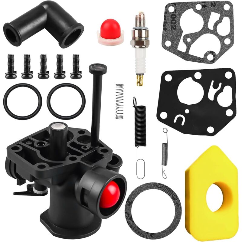 Vergaserset Für Briggs & Stratton Rasenmäher 499809 498809a 494406 Und Luftfilter 698369 Reglerfeder 691859 692211 Membran 795083 495770