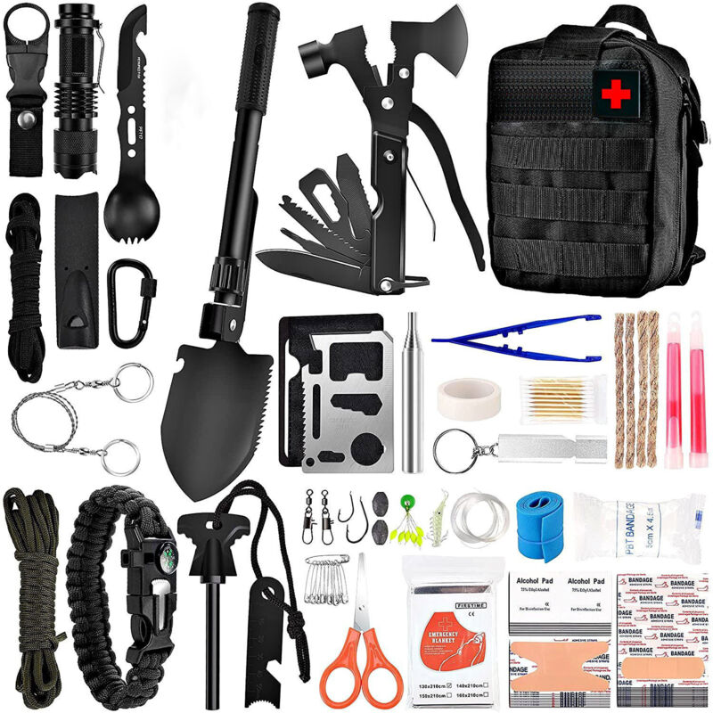 Notfall-überlebenskit, Multi-tool Survival Speed Kit, Taktische Tasche, Outdoor-ausrüstung, Notfall-trauma-beutel Für Wandern, Camping, Jagd Und Abenteuer