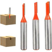 8mm Gerade Fräser Für Oberfräse, 3-teiliges Set Hartmetall-oberfräser, Gerade Einzelzahn-fräser Für Holz – 3mm/4mm/5mm