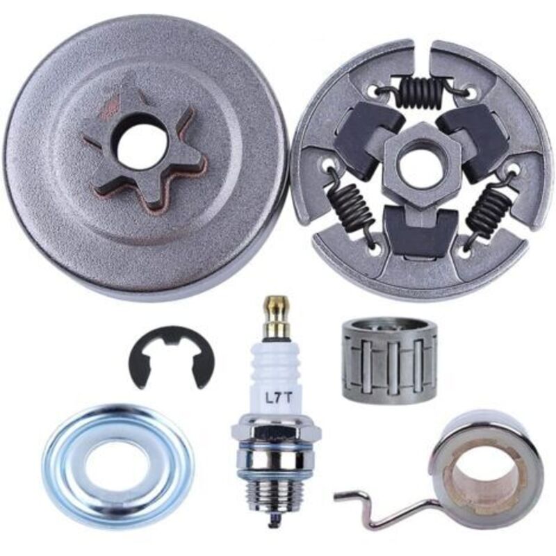 Trommelritzel-kit 3/8 Zoll Für Stihl 017 018 Ms170 Ms180 021 023 025 Ms210 Ms230 Ms250, Ritzel Adefol + Kupplung + Lager + Schneckenwelle + Unterlegscheibe + Sicherungsring + Zündkerze