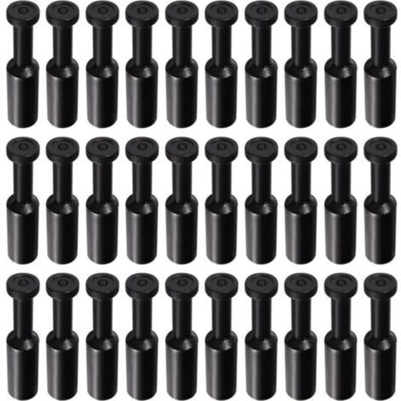 30 Stück 8mm Außendurchmesser Pneumatische Verschlussstopfen, Push-in-anschlussstopfen, Satz Von Pneumatischen Verschlussstopfen Im Stil Eines Stopfens, Für 8mm Rohrverbindungsanschlüsse, Schwarz