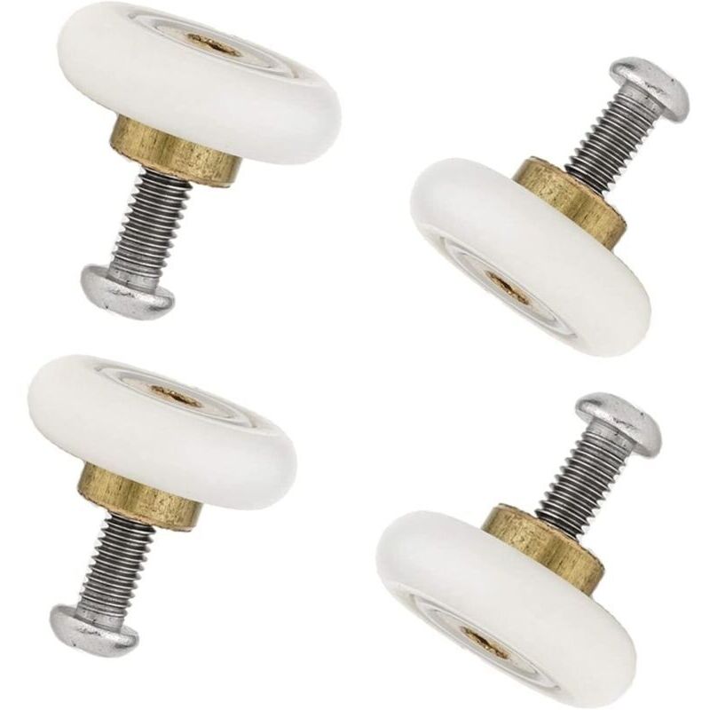 Satz Mit 4 Ersatzrollen Für Duschtür, Durchmesser 20 Mm (20 Mm - 4 Stück)