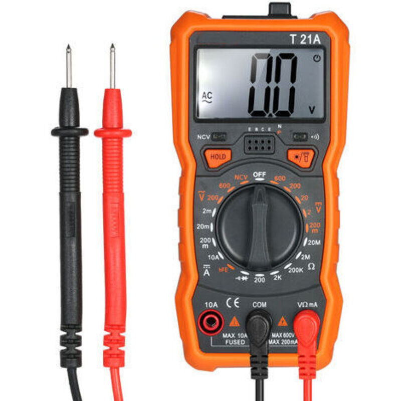 Digitales Multimeter Mit 2000 Counts Und Ncv, Professioneller Elektriker-tester, Digitales Multimeter, Taschen-voltmeter, Misst Ac/dc-spannung, Dc-strom, Widerstand, Durchgang Und Diode
