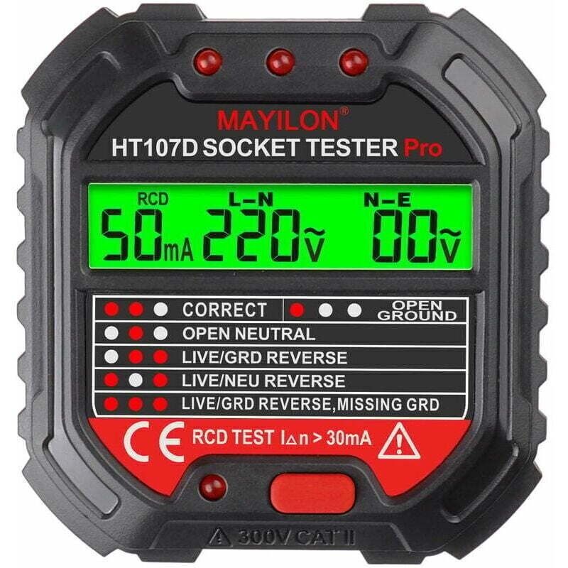 Erder-tester Für Steckdosentester. Steckdosenphase (eu-norm Ht107d)