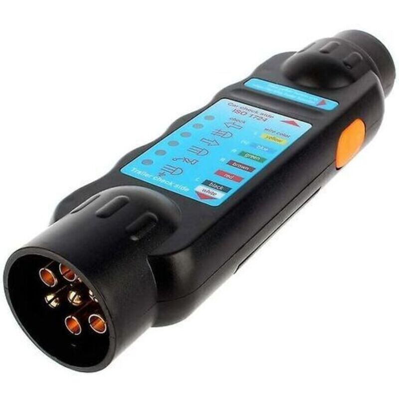 7-poliger Anhänger-tester, 7-pin 12v Anhänger-steckdosen-verbindungstester, Diagnosetester, Schwarz