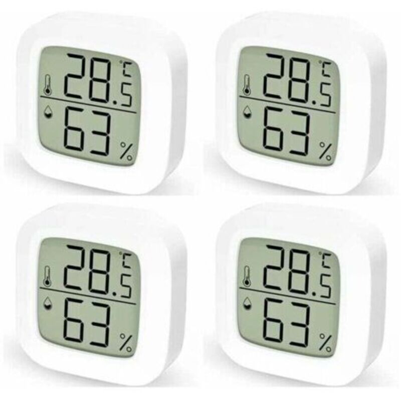 4er-set Digitale Thermometer Und Hygrometer Für Den Innenbereich, Digitales Thermometer Für Das Haus, Digitales Thermometer Für Das Schlafzimmer
