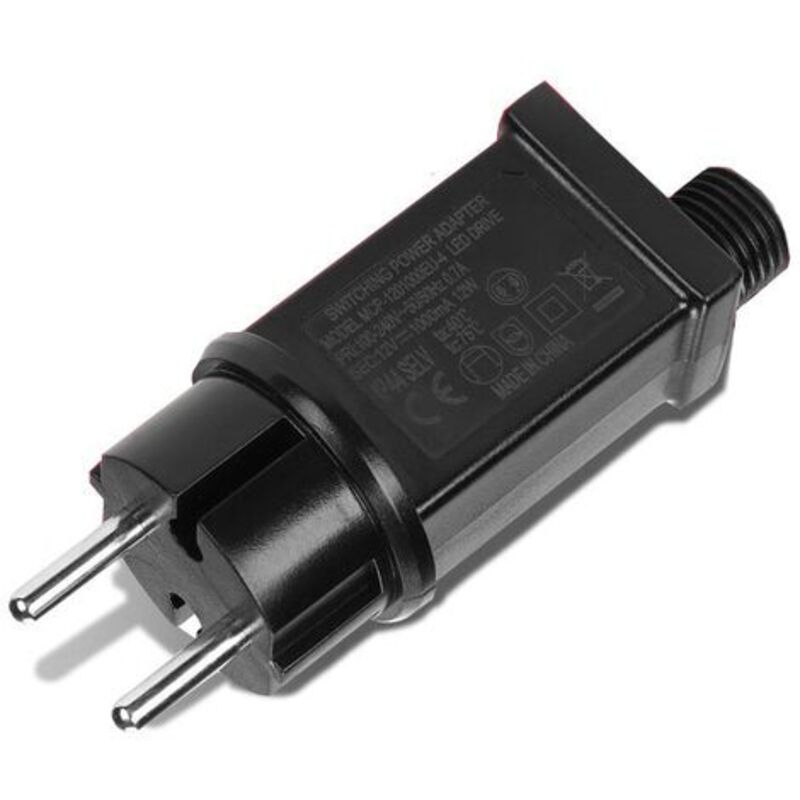 Led-transformator 12v 12w Wasserdicht Ip44 – Für Lichterketten Im Innen- Und Außenbereich – Kurzschlussschutz