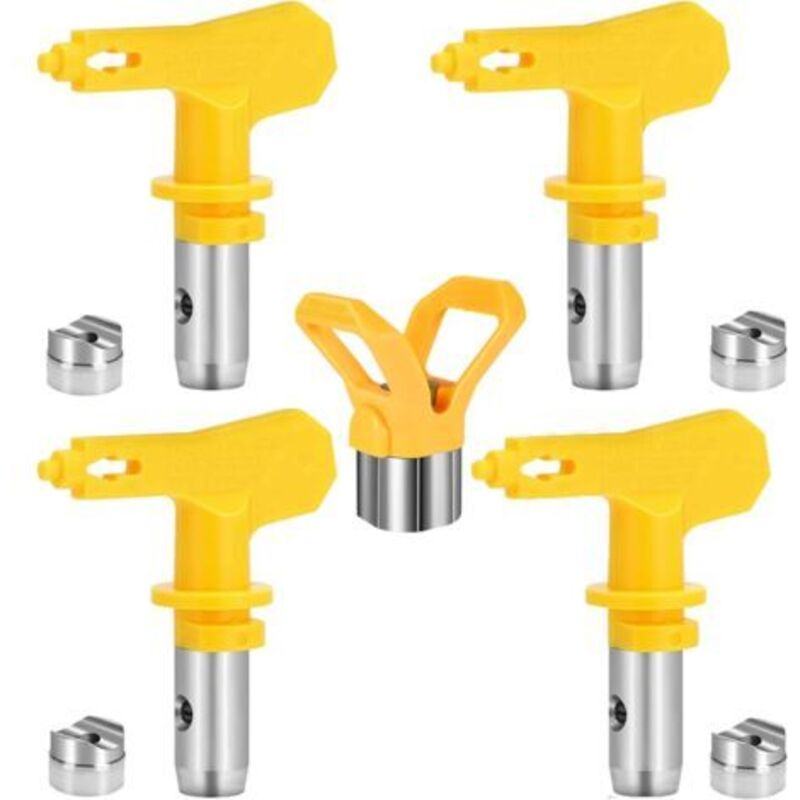 Set Aus 4 Farbspritzpistolen-düsen, Reversible Düsen Für Airless-farbspritzpistolen (209, 415, 519, 619)