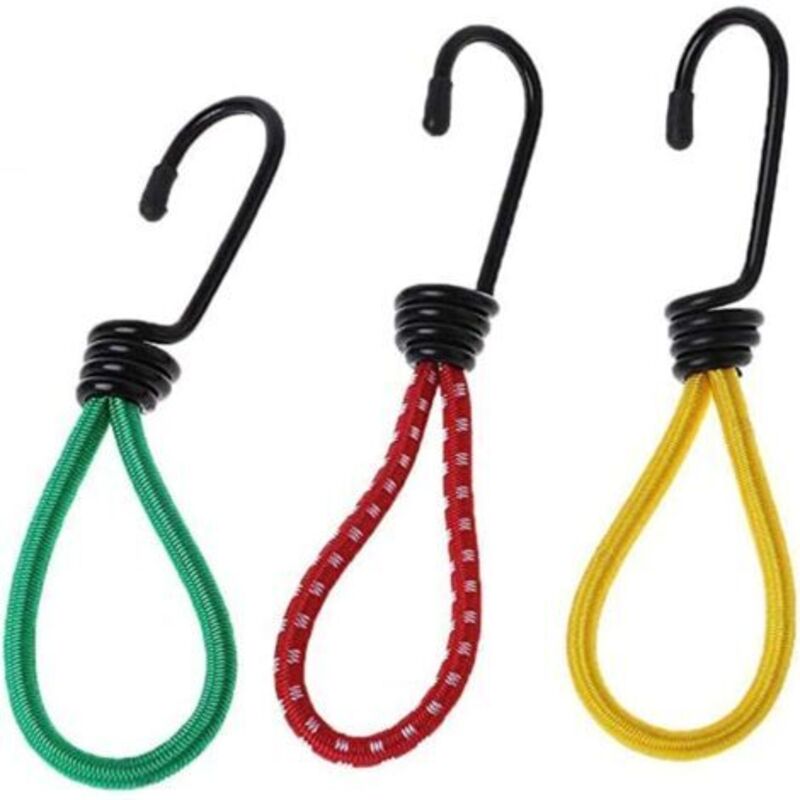 12 Stück Camping Outdoor Zelt Elastische Haken Schlaufe Seil Gurte Bündel Fixierung Hohe Elastizität Befestigungshaken Für Plattformkordel