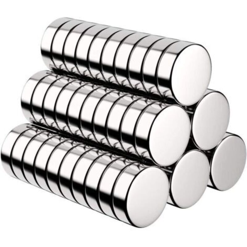 Set Aus 60 Runden Neodym-magneten 10x3mm – Haftkraft 0,8 Kg – Aufbewahrungsbox Enthalten – Für Metalloberflächen - Inklusive-10x3mm