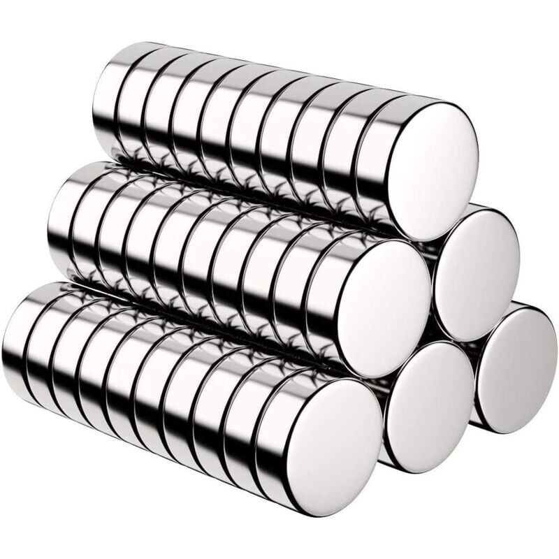 60er Pack Magnete, Ultra-starke Neodym-magnete Für Kühlschrank, Kleine Runde Magnete Für Kühlschrank, Magnetplatte, Tür, Tafel, Karte - Inklusive Kostenloser Aufbewahrungsbox - 10x3mm