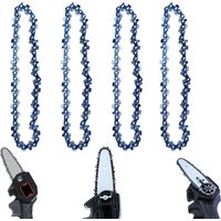 8 Stück Kettensäge-kette 6 Zoll, Ersatzteile Für Akku-kettensäge, Elektrische Kettensäge Für 6-zoll-hand-akku-mini-kettensäge, Universelle Ketten