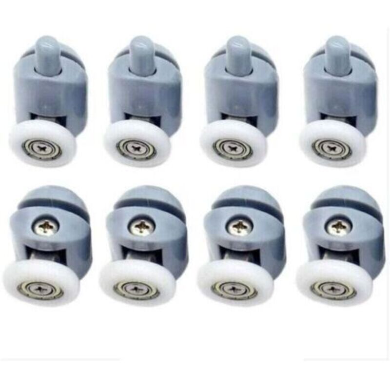 8er Set Duschwagentür-rollen, Schiebetür-laufräder Für Duschkabine, 25 Mm