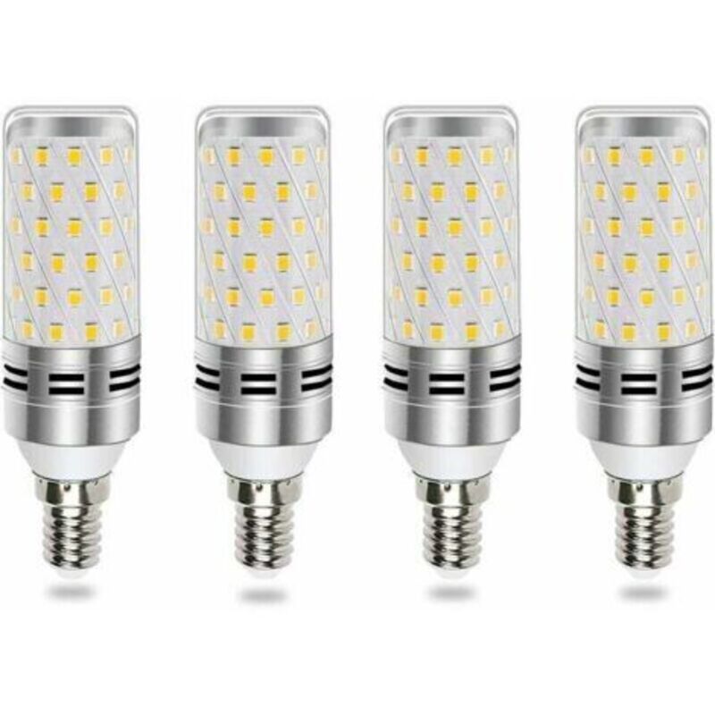 E14 Led-glühbirne 16w Kaltweiß – Entsprechend Einer 100w Bis 120w Halogenlampe, Emittiert 1600lm Mit 360°-lichtabstrahlung, Geeignet Für Kronleuchter, Wandleuchten Und Nachttischlampen, 4er-pack, Nich