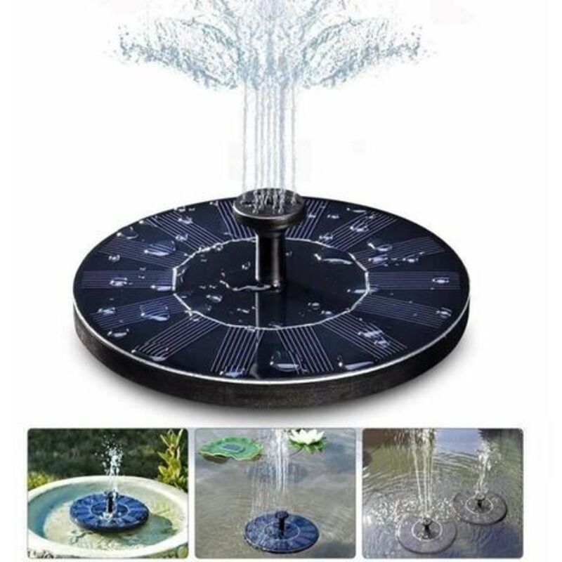Freosen – Solarbrunnen Für Teich Und Pool – Solarwasserpumpe Ohne Strom – Langlebiges Material – Wasserzirkulation Für Vögel