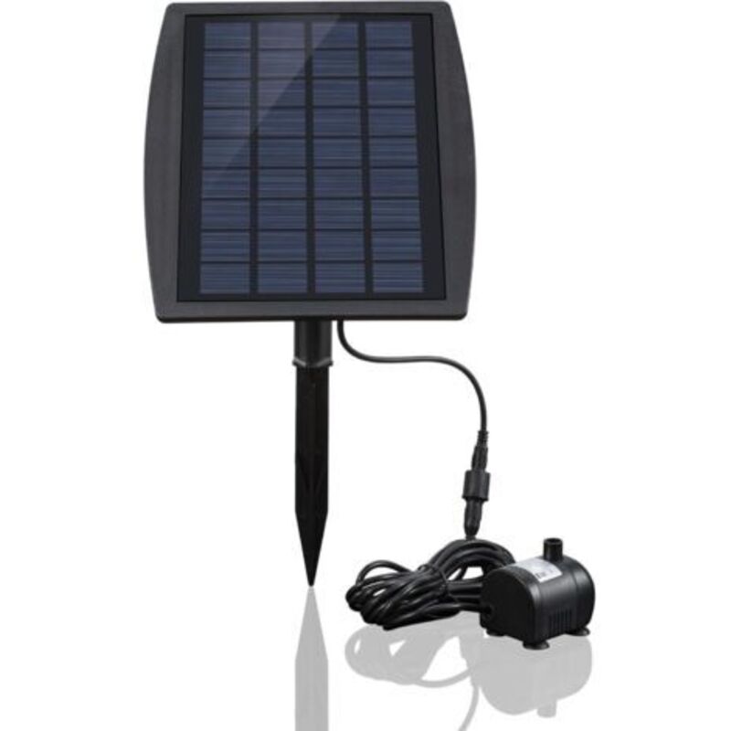 Solarpumpe Für Teich Und Brunnen – Monokristallines Panel 9v 2,5w – Durchflussmenge 200 L/h – Maximale Wasserhöhe 120 Cm