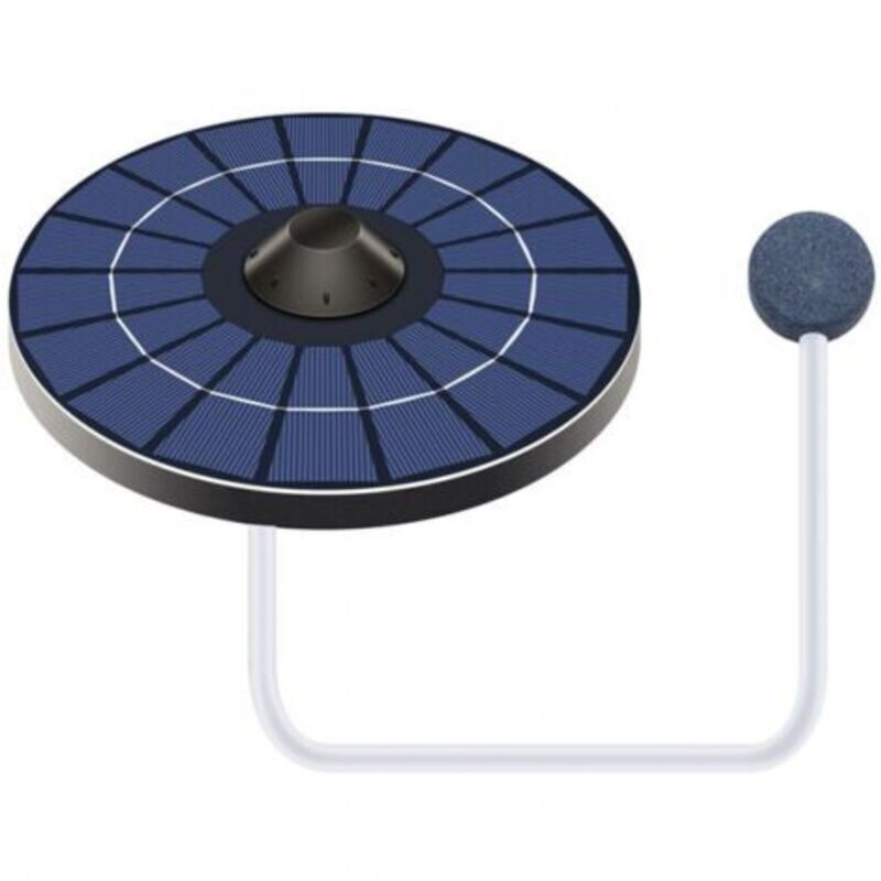 Serbien – Sauerstoff-solarpumpe Für Teiche – Durchfluss 0,8 L/min – Wasserdicht Ip65 – Mit Luftschlauch Und Sprudelstein – Für Kleine Teiche