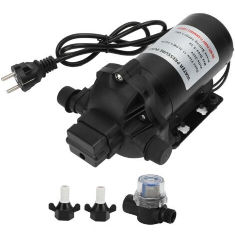 Membranpumpe 220v 11,3 Lpm 50 Psi – Selbstansaugend Für Autowäsche Und Bewässerung – Kupfermotor – 360°-installation - 50psi
