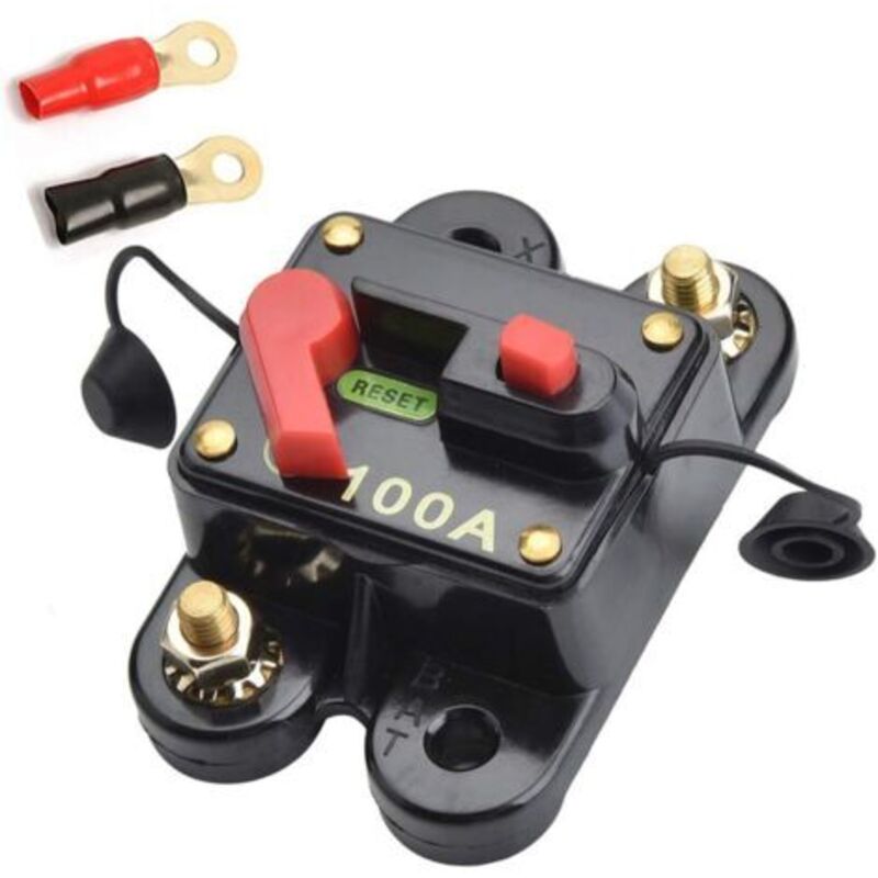 12v-24v 100a Dc-sicherungsautomat, Selbstzurückstellender Sicherungsschalter Für Auto, Marine, Boot, Fahrrad, Stereo-audio (100a)