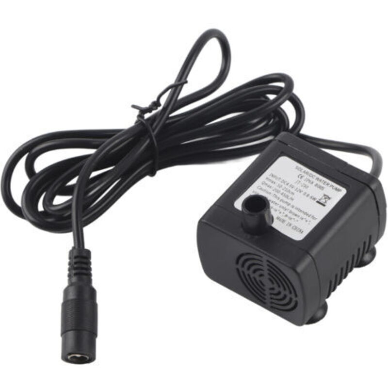 Solare Tauchwasserpumpe Dc12v – Fördermenge 420l/h – Max. Förderhöhe 2m – Ip68 Wasserdicht Für Springbrunnen Und Teiche