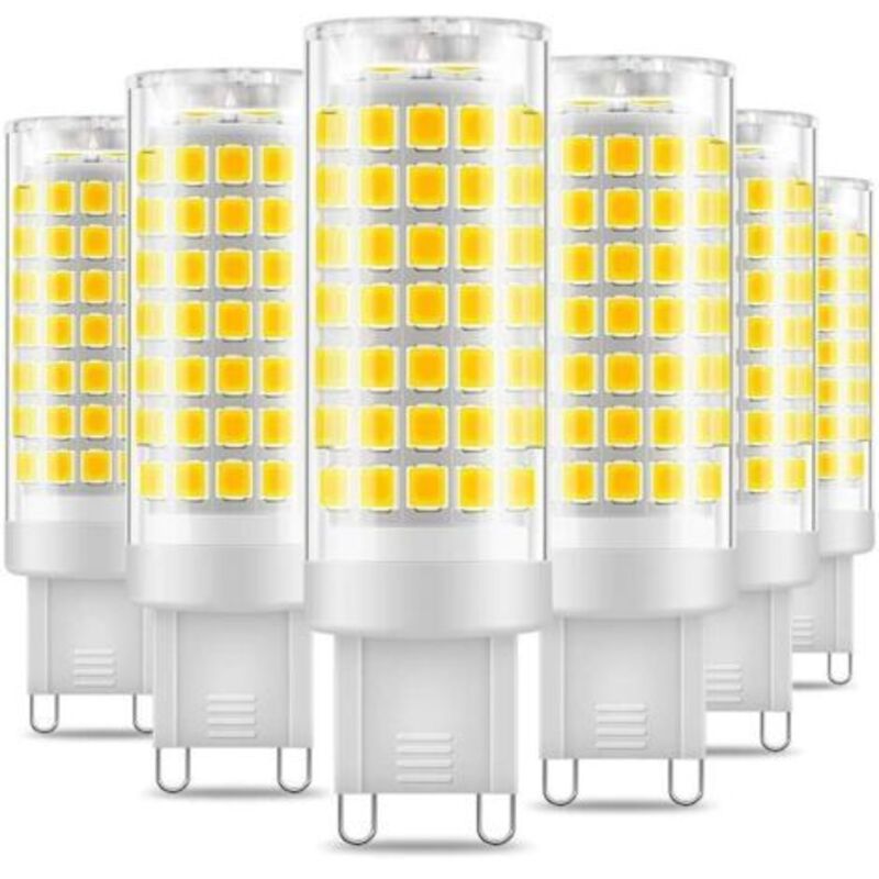 G9 Led Glühbirne Kaltweiß 6000k 7w Lampen Entsprechend 60w Halogen Licht 650lm Energieeinsparung Flimmerfrei Standard G9 Sockel Ac 220-240v Nicht Dimmbar 6er Pack-inhhub