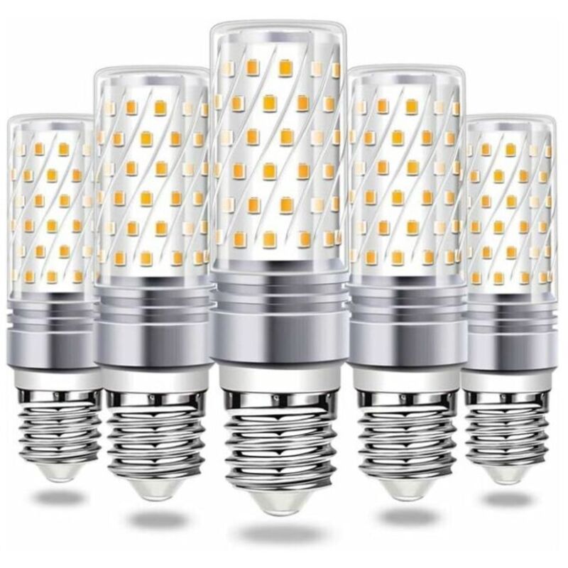 Led-glühbirne, Led-maiskolben-glühbirne E27 16w, 6000k Warmes Licht 900lm Hell Ac 230v Hängeleuchte E27 360° Led-strahl, 5er-pack