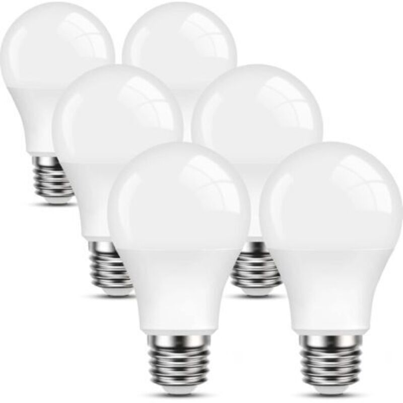 6er-pack Led-glühbirnen E27 Warmweiß, 9w Entspricht 60w, 2700k Standard A60 Glühbirne Mit Schraubsockel, Nicht Dimmbar, 220v-240v Für Zuhause, Restaurant, Café