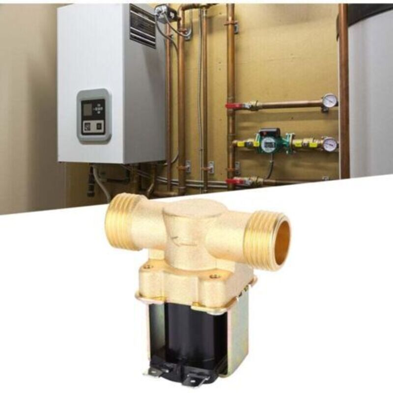 Elektromagnetisches Kupferventil, Industrielles Zubehör, 1/2 Zoll Für Solarwarmwasserbereiter, Dc 24v
