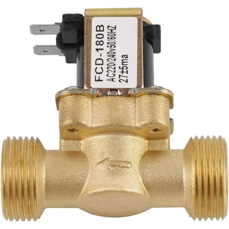 2-wege-gasmagnetventil, Normal Geschlossen – Ac-spannung 220/240v – Messing – Druck 0,02-0,8mpa – Medium Wasser 0-55°c - Fcd-180b
