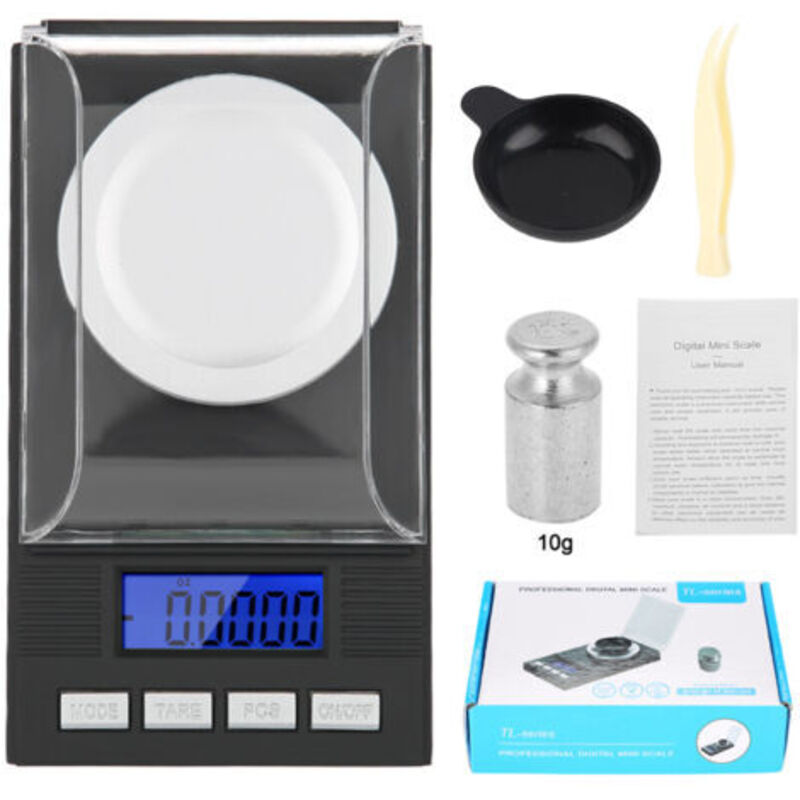 Tragbare Hochpräzise Taschenwaage 0,001 G Mit Led-digitalanzeige (10 G)