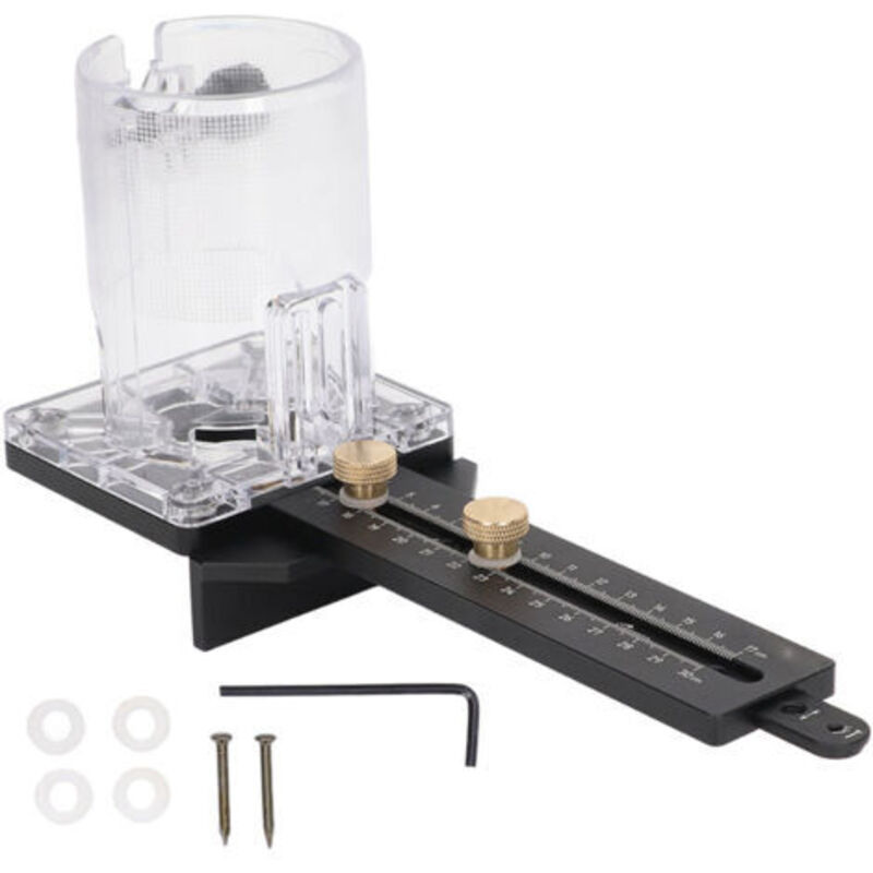 Routerbasis Für Cnc-holzfräser, 8 Mm Spindel, 2,5 Mm Nagellöcher, Fräskreis, Schlitz Für 65 Mm Durchmesser