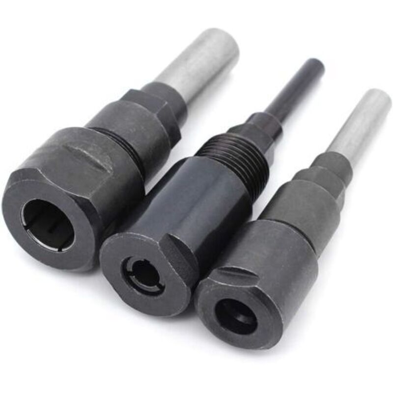 Fräser Für Oberfräse, Kantenfräse Und Fräsmaschine, 3-teilig, Spannzangenverlängerung, Router-collet-erweiterungsbit, Fräserspitzenverlängerung, Kantenschneider, Gravurmaschine, Verlängerung, Holzbear