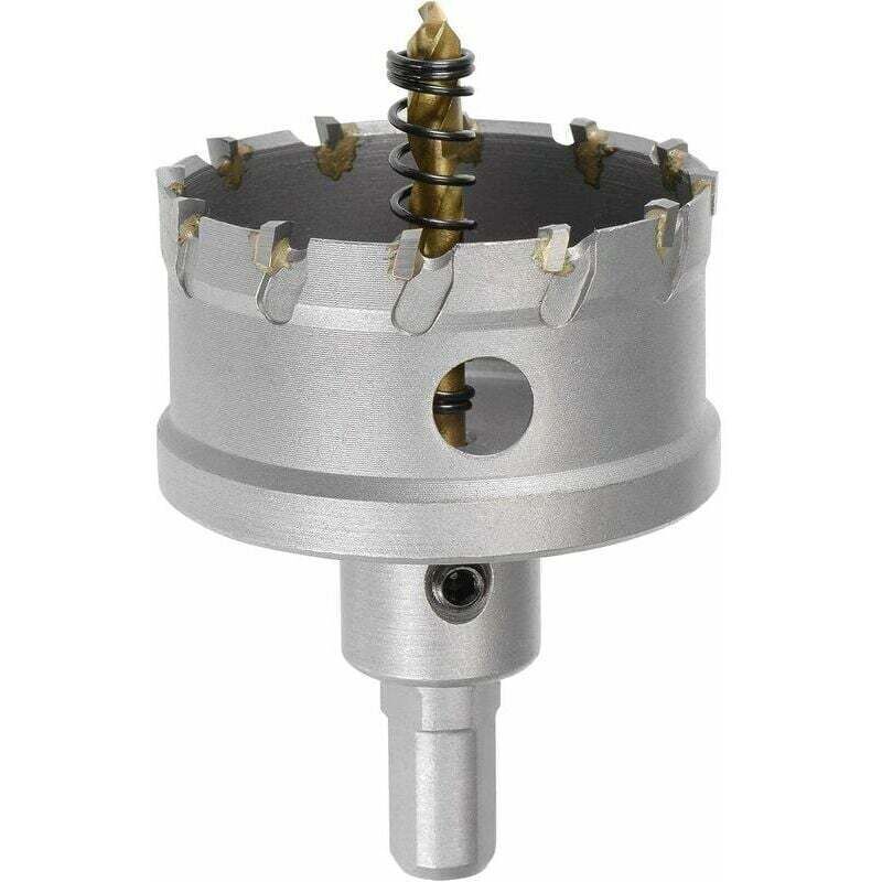 60 Mm Hartmetall-kernbohrer, Lochsägen Für Edelstahlblech, Mit Rutschfestem Dreikantschaft Und Zentrierendem Titan-beschichtetem Bohrer