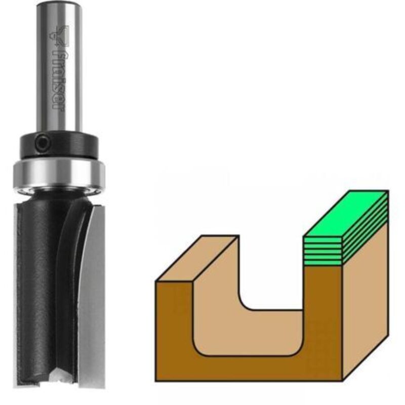 Kopierfräser Mit Lager, Schaft 6 Mm D=12.7 I=19 S=6 Fr.115 - Fraiser