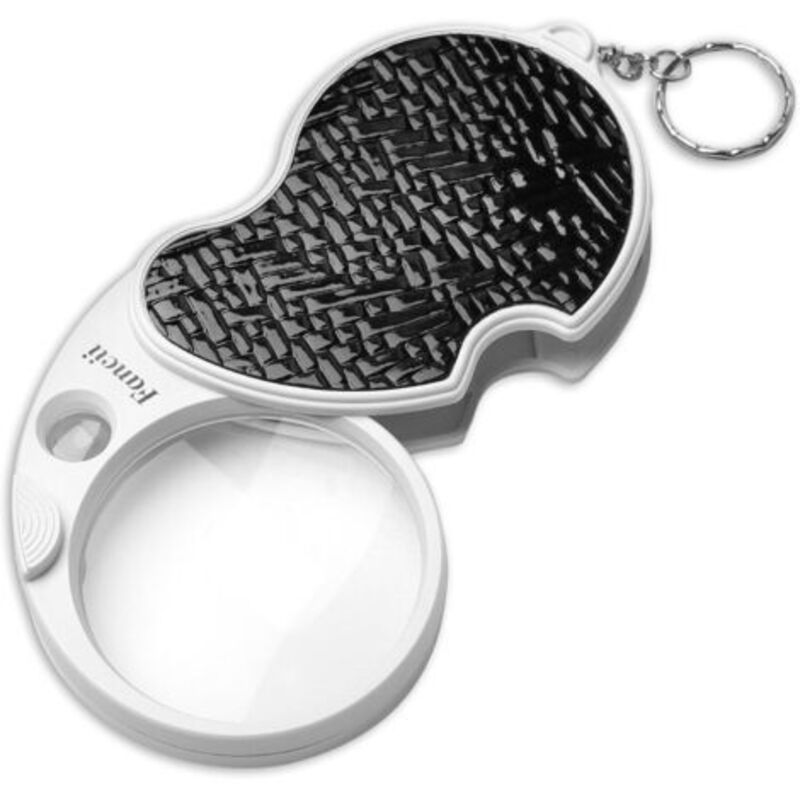Faltbare Led-taschenlupe, 3-fache Vergrößerung Mit Juwelierlupe 15x - 60 Mm Durchmesser, Kleine Tragbare Lupe Für Inspektion, Schmuck, Münzen Und Reisen