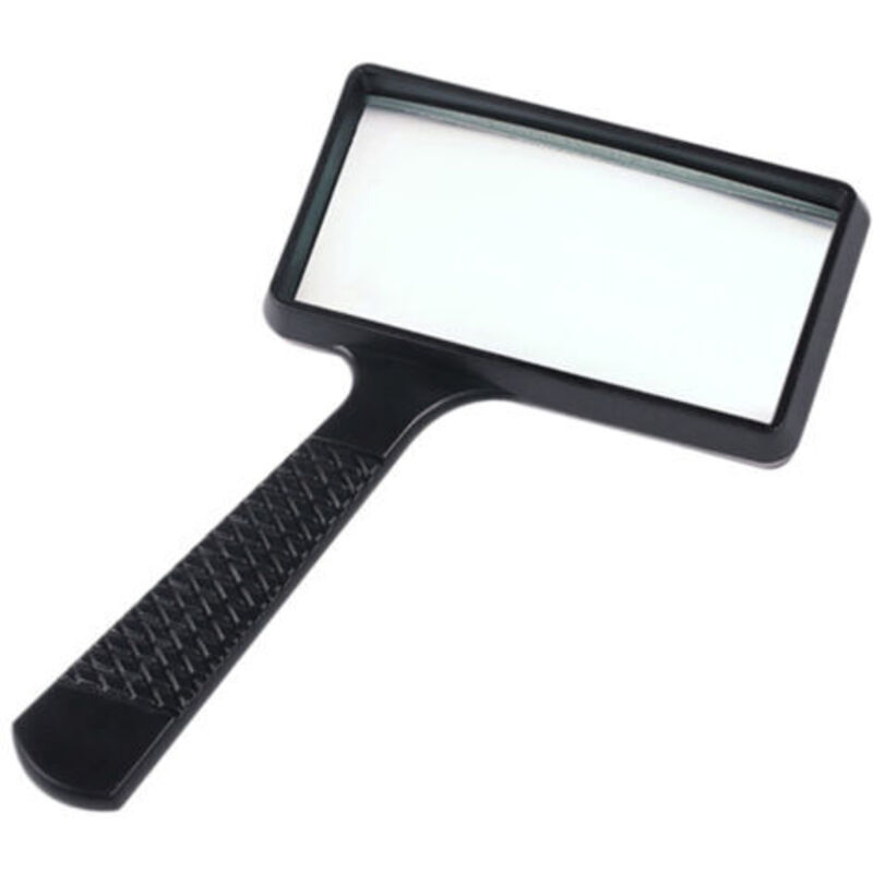 10x Handlupe – Kratzfeste Glaslinse – Großes Sichtfeld 10 X 5 Cm – Ergonomisches Design Für Längeres Lesen